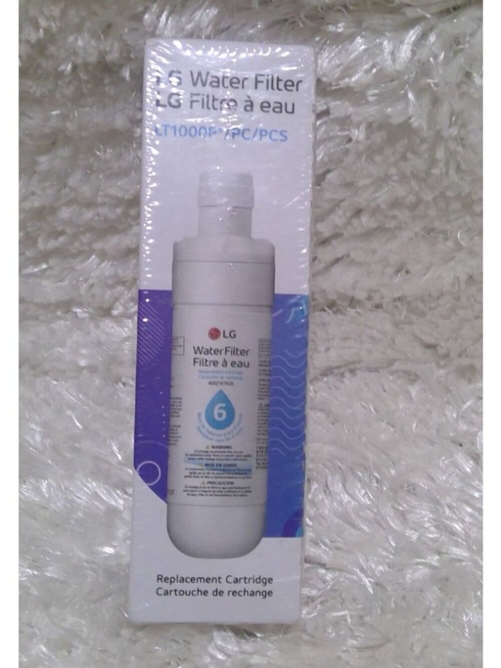 Genuine LG LT1000P Refrigerator Water Filter Replacement ADQ74793501 - Brand New